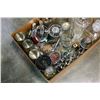Image 2 : LOT OF BAR GLASSES AND SHAKERS AND DECANTERS