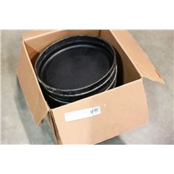 BOX OF OUTDOOR COOKING PANS