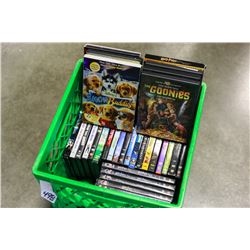 CRATE OF DVDS