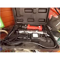 CORDLESS GREASE GUN WITH BATTERIES, CARGER & CASE 18 VOLT