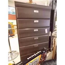 HIGHBOY DRESSER - 5 DRAWER - SMOKEY GREY