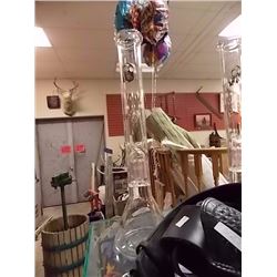 NEW 19" GLASS BIO BONG - SINGLE BUBBLER