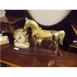 VINTAGE HORSE CLOCK