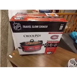 NHL ELECTRIC CROCK POT in open box - STR