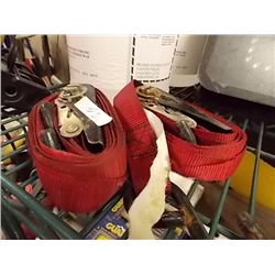 RATCHETING TIE DOWNS - 2 TTL