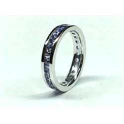 Tanzanite Eternity Band Ring