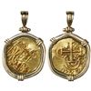 Image 1 : Bogota, Colombia, cob 2 escudos, posthumous Charles II, no assayer (Arce), from the 1715 Fleet, moun