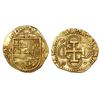 Image 1 : Seville, Spain, cob 2 escudos, Philip II, assayer Gothic D with open right side below mintmark S to 