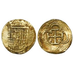 Seville, Spain, cob 2 escudos, Philip III, assayer not visible.