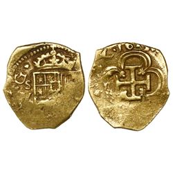 Seville, Spain, cob 1 escudo, 1615V.