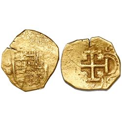 Seville, Spain, cob 1 escudo, Philip III, assayer B.