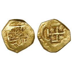 Seville, Spain, cob 1 escudo, Philip III, assayer not visible.