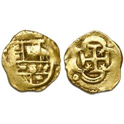 Seville, Spain, cob 2 escudos, Philip IV or Charles II, assayer not visible.