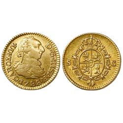 Seville, Spain, bust 1/2 escudo, Charles III, 1788C.