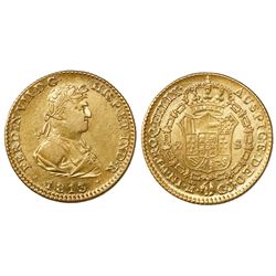 Madrid, Spain, bust 2 escudos, Ferdinand VII, 1813GJ.