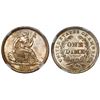 Image 1 : USA (Philadelphia mint), dime seated Liberty, 1837, large date, encapsulated NGC MS 62.