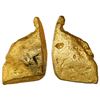 Image 1 : Gold "oro corriente" cut piece with stamp "C" for Charles I of Spain, 52.18 grams, from an unidentif