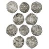 Image 1 : Lot of five Potosi, Bolivia, cob 8 reales, Philip III, various assayers (where visible), all Grade-3