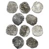 Image 1 : Lot of five Potosi, Bolivia, cob 8 reales, Philip III, various assayers (where visible), all Grade 3