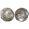 Image 1 : Potosi, Bolivia, cob 4 reales, (1617)M, vertical denomination (rare), Grade 2.