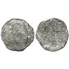 Image 1 : Cartagena, Colombia, cob 8 reales, (16)22A, mintmark RN, pomegranate under escutcheon, very rare, Gr