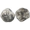 Image 1 : Potosi, Bolivia, cob 8 reales, (162)2T, lions and castles transposed in shield and cross, rare.