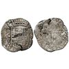 Image 1 : Potosi, Bolivia, cob 8 reales, Philip III, assayer T, mintmark "q" (backwards P), quadrants of cross