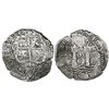 Image 1 : Potosi, Bolivia, cob 8 reales, 1652E post-transitional (Transitional Type VIII/B), 1-PH-6 at top.
