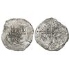Image 1 : Mexico City, Mexico, cob 8 reales, Philip IV, assayer P (ca. 1650).