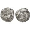 Image 1 : Potosi, Bolivia, cob 8 reales, 1653E, dot-PH-dot at top.