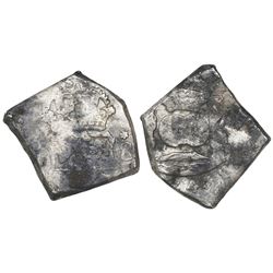 Guatemala, cob 8 reales, (1)743J.