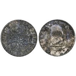 Mexico City, Mexico, pillar 8 reales, Philip V, 1742MF.