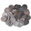 Image 1 : Large lot of 50 Zeeland, Netherlands (East India Co.), copper duits, 1752.