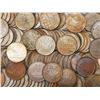 Image 1 : Huge lot of 750 British East India Co. copper X cash, 1808.