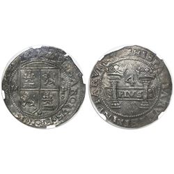 Mexico City, Mexico, 4 reales, Charles-Joanna, "Early Series," assayer P to right, mintmark M to lef