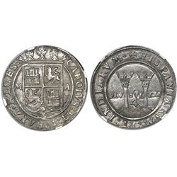 Mexico City, Mexico, 4 reales, Charles-Joanna, "Late Series," assayer A to right, mintmark M to left
