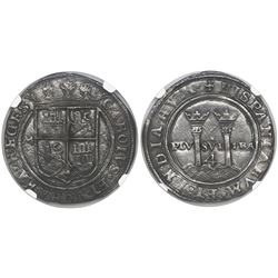 Mexico City, Mexico, 4 reales, Charles-Joanna, "Late Series," assayer A to right, mintmark M to left