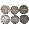 Image 1 : Lot of three Mexico City, Mexico, 2 reales, Charles-Joanna, "Late Series," assayer L, all different 