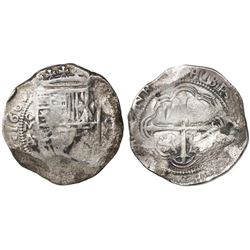 Mexico City, Mexico, cob 8 reales, 1609/8A/F, rare.