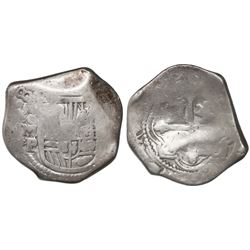 Mexico City, Mexico, cob 8 reales, (16)38P, very rare.