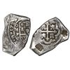 Image 1 : Mexico City, Mexico, cob 8 reales, 1732F, with 5-petal flower and Hijri date countermark for Madura 