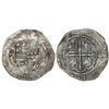 Image 1 : Mexico City, Mexico, cob 4 reales, Philip II, assayer O below denomination oIIII to right, mintmark 