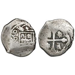 Mexico City, Mexico, cob 1 real, (1)710(J), very rare.