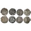 Image 1 : Lot of four Mexico City, Mexico, cob 1/2R, Philip II, assayer O, different varieties.