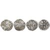 Image 1 : Lot of two Mexico City, Mexico, cob 1/2R, Philip III, assayer F, both with partial dates that appear