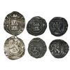Image 1 : Lot of three Lima, Peru, cob 1/4R, Philip II, assayer Diego de la Torre, all different varieties.
