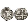 Image 1 : Lima, Peru, cob 1/2 real, 1750(R), rare error struck with 1-escudo obverse (castle).