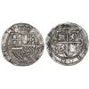 Image 1 : Potosi, Bolivia, cob 8 reales, Philip II, assayer L (1st period) with P-L over denomination to left 