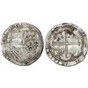 Image 1 : Potosi, Bolivia, cob 8 reales, Philip II, assayer B (2nd period).