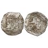Image 1 : Potosi, Bolivia, cob 8 reales, Philip II, assayer B (5th period), borders of x's.